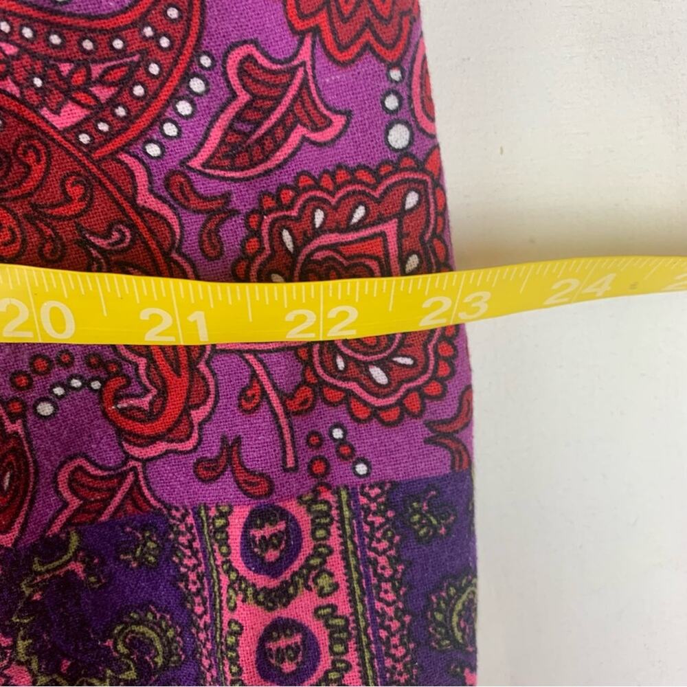 Multicolor Patchwork Cropped Overalls Size Xl Pai… - image 8